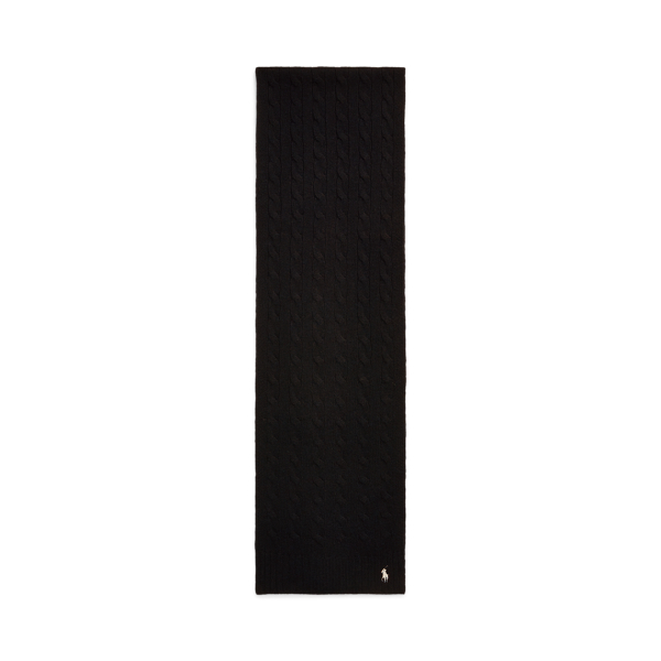 Cable-Knit Wool-Cashmere Scarf