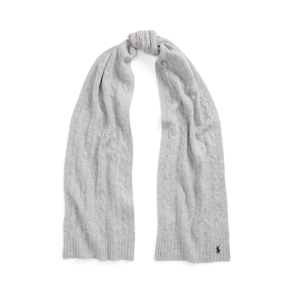 Cable-Knit Wool-Cashmere Scarf