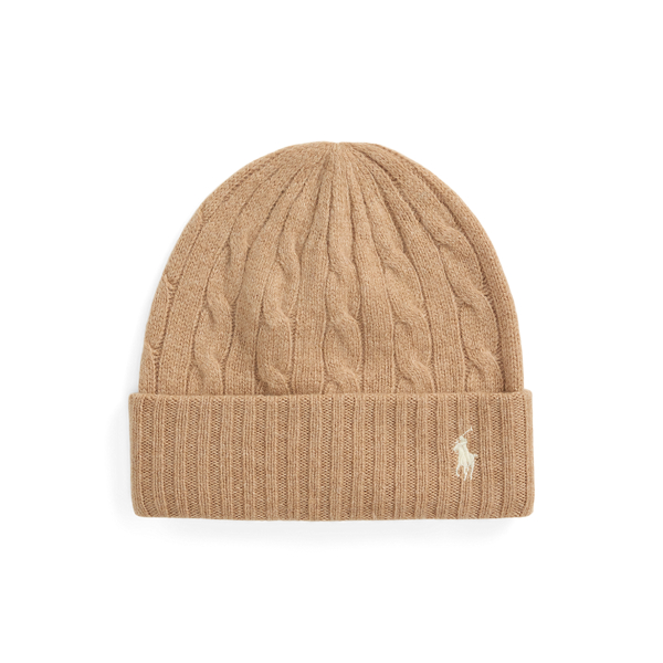 Cable Knit Wool Cashmere Beanie for Women Ralph Lauren IE