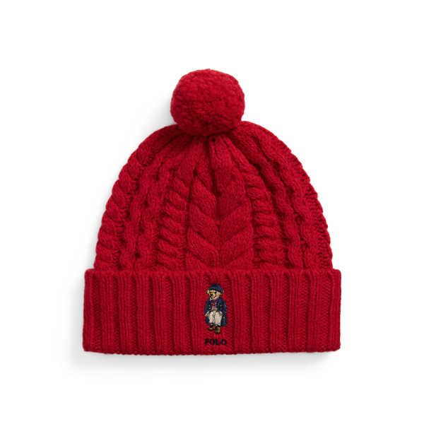 Ralph lauren bear beanie hotsell