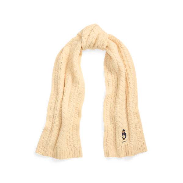 Women s Cream Scarves Hats Gloves Ralph Lauren UK