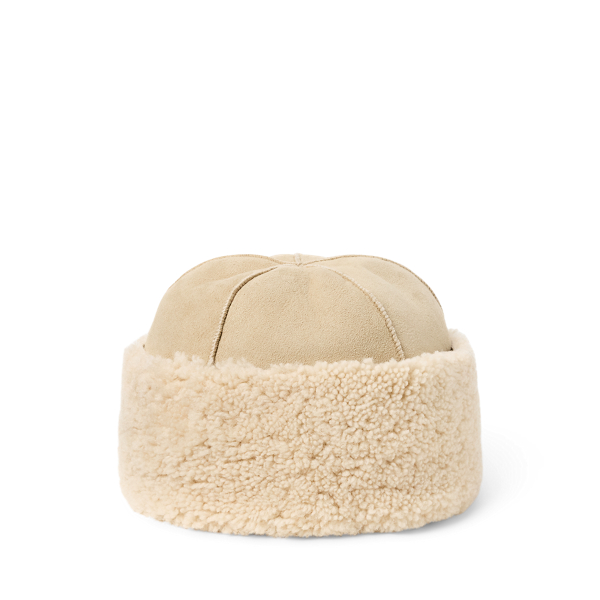 Shearling hat on sale