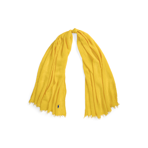 Fringe-Trim Wool Scarf