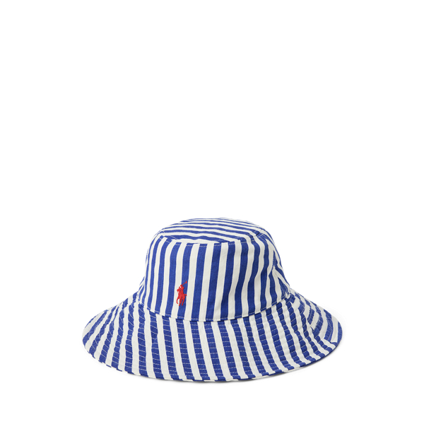 Striped Linen Sun Hat