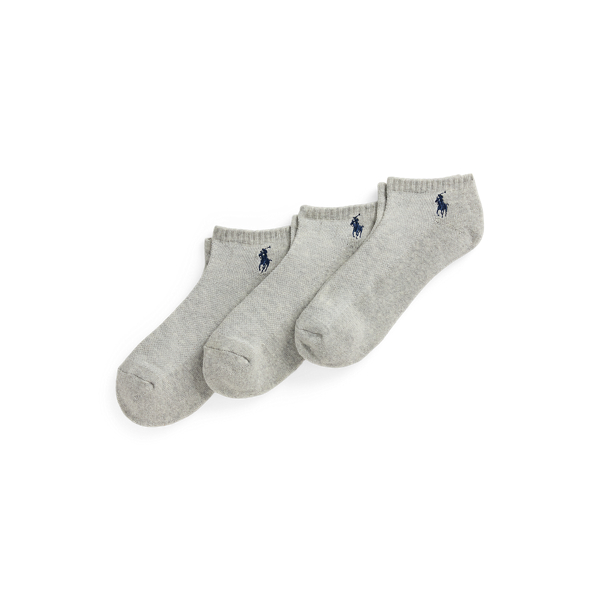 Grey/Grey/Grey Low-Cut Sport Ankle Sock 3-Pack Polo Ralph Lauren 1