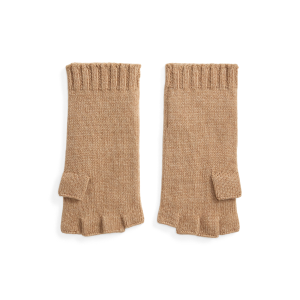 Cable Wool-Cashmere Fingerless Gloves