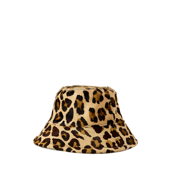 レパードプリント レザー バケット ハット | ラルフ ローレン公式