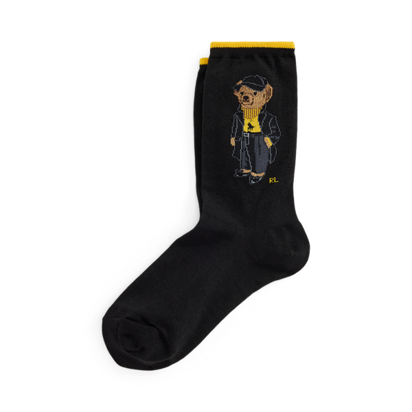 Polo Bear Cotton-Blend Crew Socks