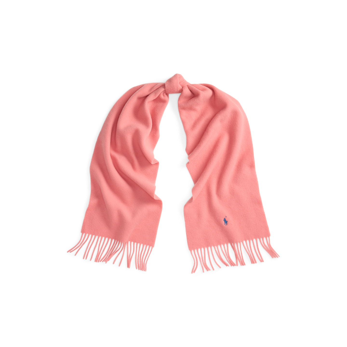 Женский шарф Ralph Lauren Fringe-Trim Wool, цвет: Ягодный — фото 2