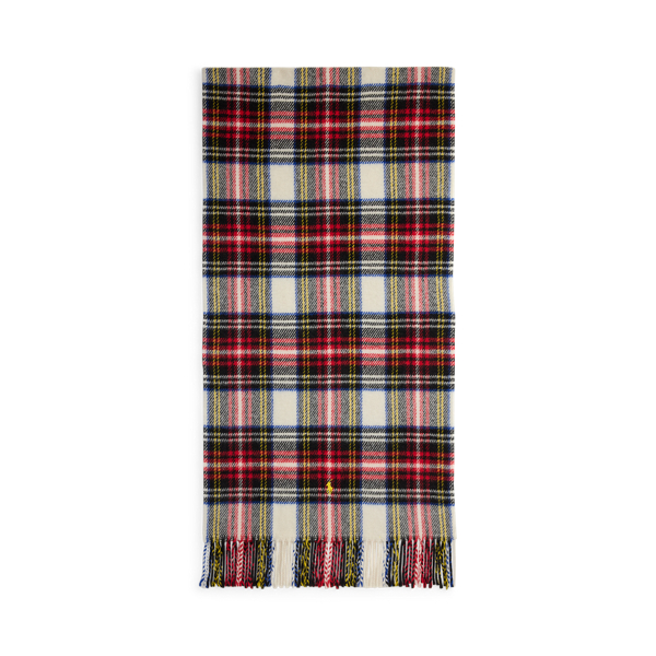 チェック フリンジ ウール ツイル スカーフ | ラルフ ローレン公式