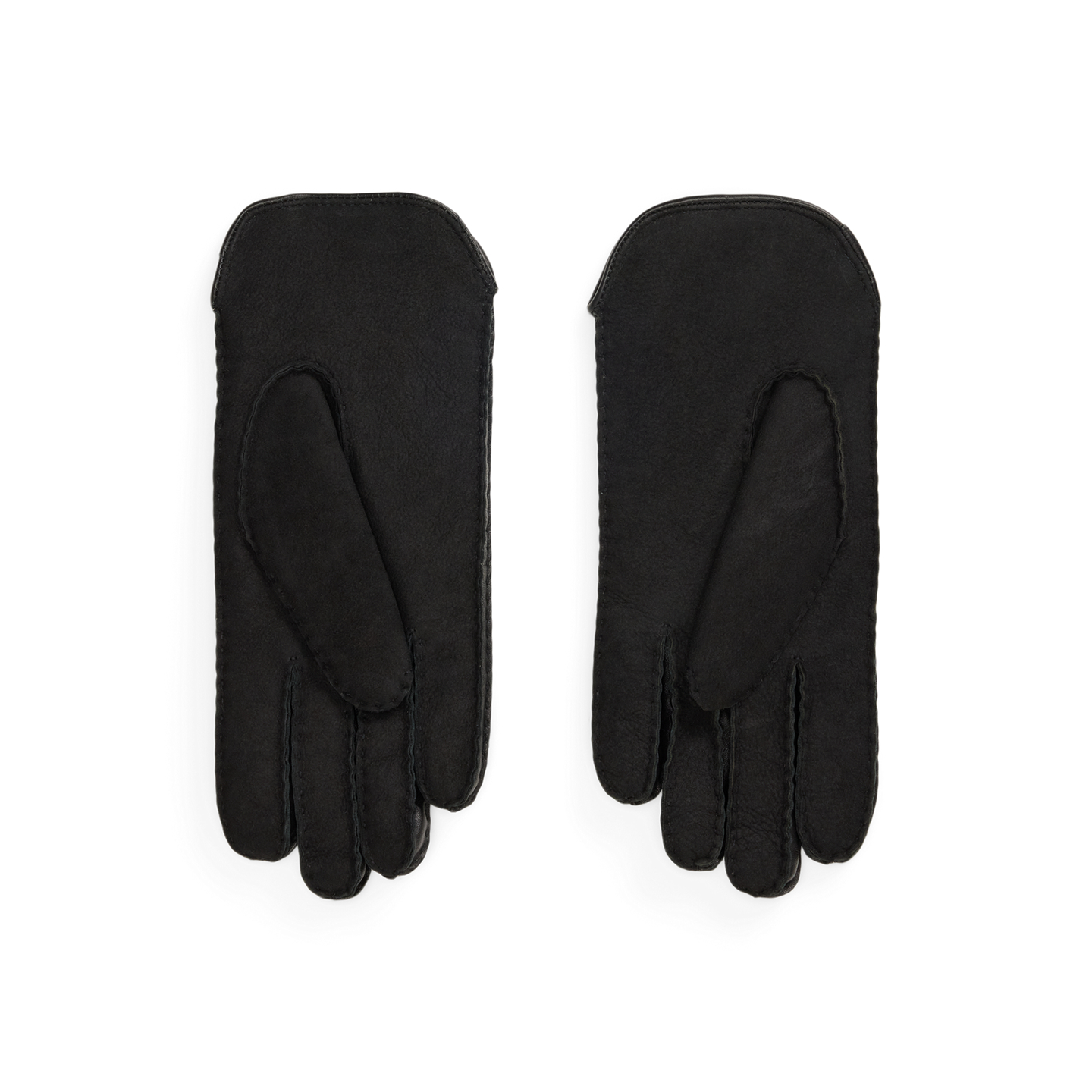 Женские перчатки Ralph Lauren Shearling Gloves, цвет: Чёрный — фото 1