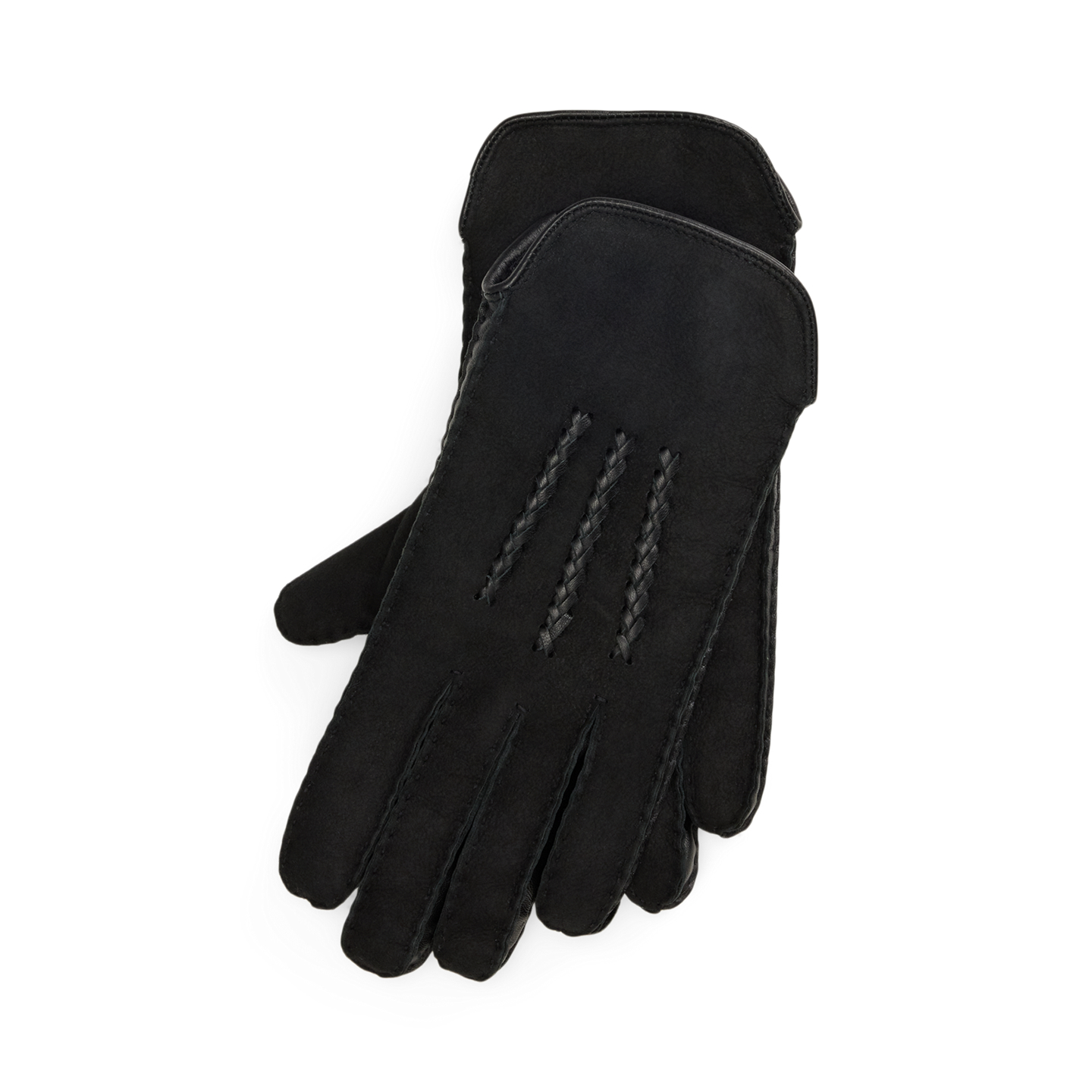 Женские перчатки Ralph Lauren Shearling Gloves, цвет: Чёрный — фото 3