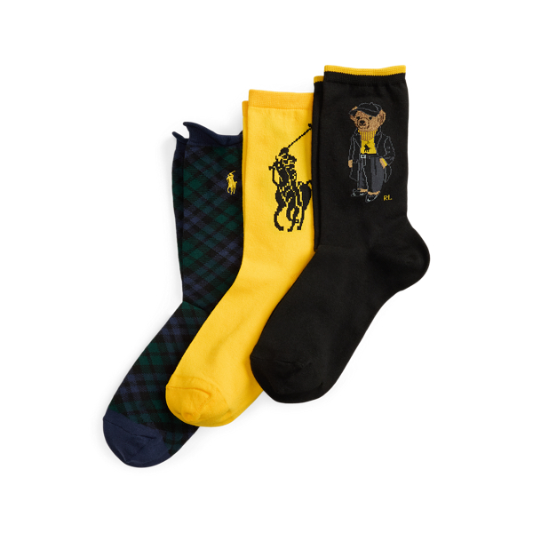 Polo Bear Crew Sock 3-Pack