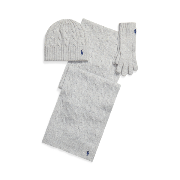 Cable-Knit 3-Piece Gift Set