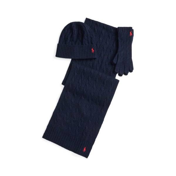 Cable-Knit 3-Piece Gift Set