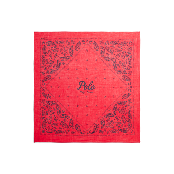 ロゴ ペイズリー コットン バンダナ | ラルフ ローレン公式オンライン