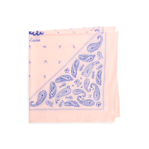 ロゴ ペイズリー コットン バンダナ | ラルフ ローレン公式オンライン