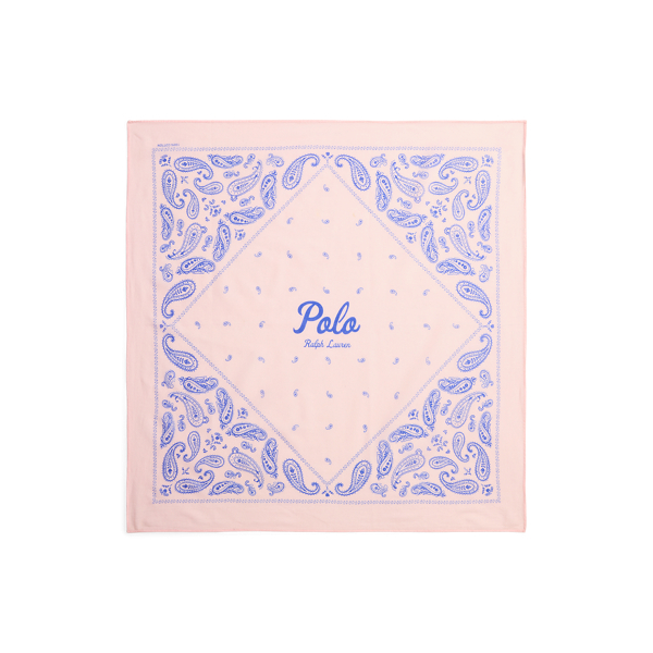 ロゴ ペイズリー コットン バンダナ | ラルフ ローレン公式オンライン