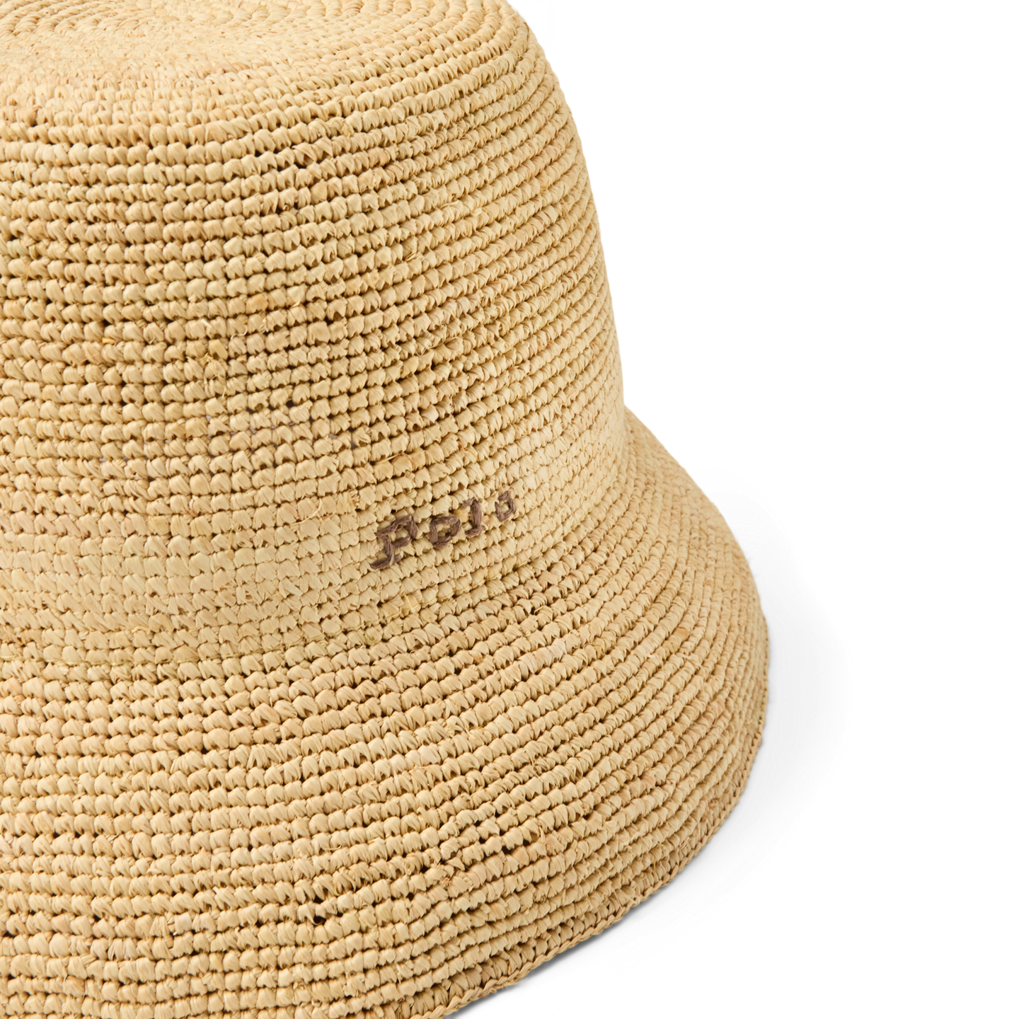 Женский головной убор Ralph Lauren Logo Crocheted Raffia Sun Hat, цвет: Натуральный — фото 2