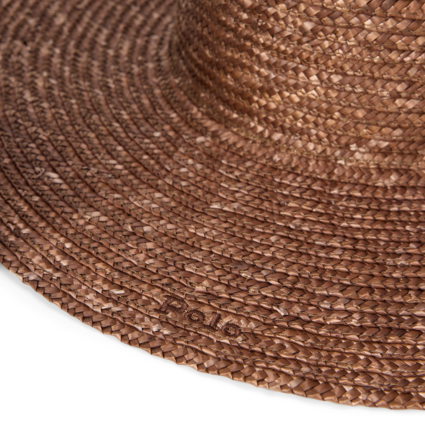 Женский головной убор Ralph Lauren Logo Wide-Brim Straw Sun Hat, цвет: Коричневый — фото 2