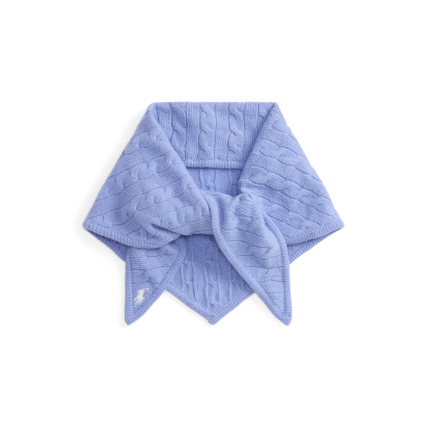 Dress Shirt Blue Wool-Cashmere Triangle Scarf Polo Ralph Lauren 1