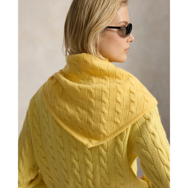 Wool-Cashmere Triangle Scarf