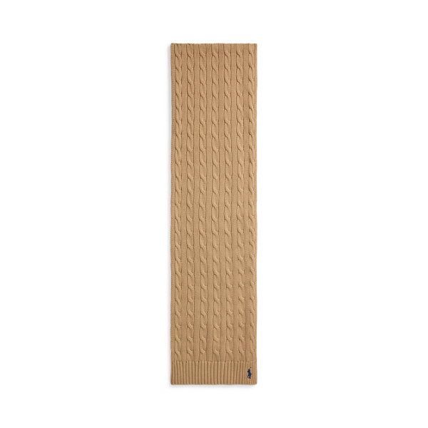 Cable-Knit Cotton Scarf