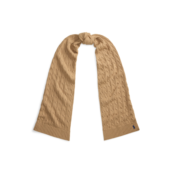 Cable-Knit Cotton Scarf
