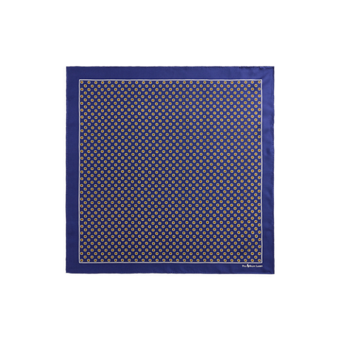 Женский шарф Ralph Lauren Foulard Silk Square, цвет: Яркий тёмно-синий