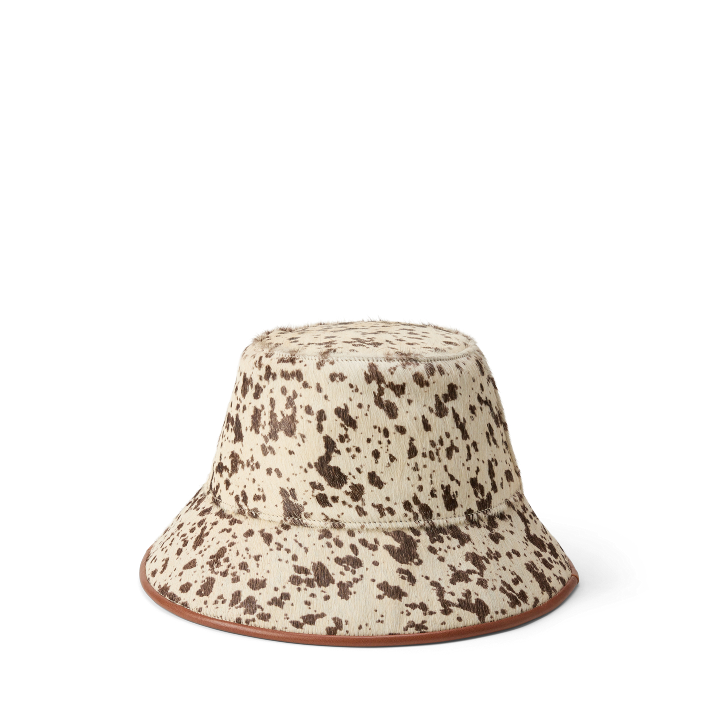 Женская панама Ralph Lauren Haircalf Bucket Hat, цвет: Коричневый — фото 1