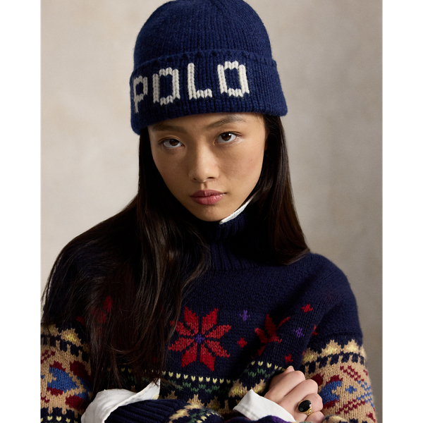 Logo Tassel Wool Beanie