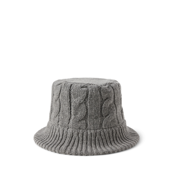 Cable-Knit Wool-Blend Bucket Hat