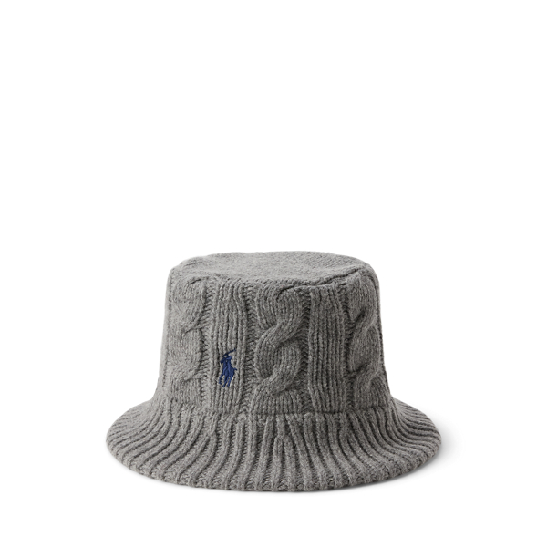 Cable-Knit Wool-Blend Bucket Hat
