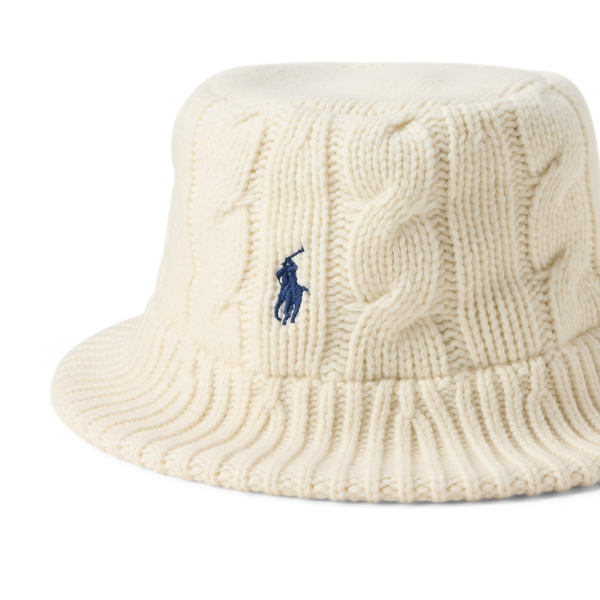 Cable-Knit Wool-Blend Bucket Hat