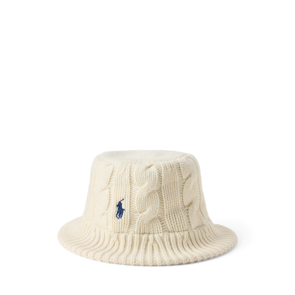 Cable-Knit Wool-Blend Bucket Hat