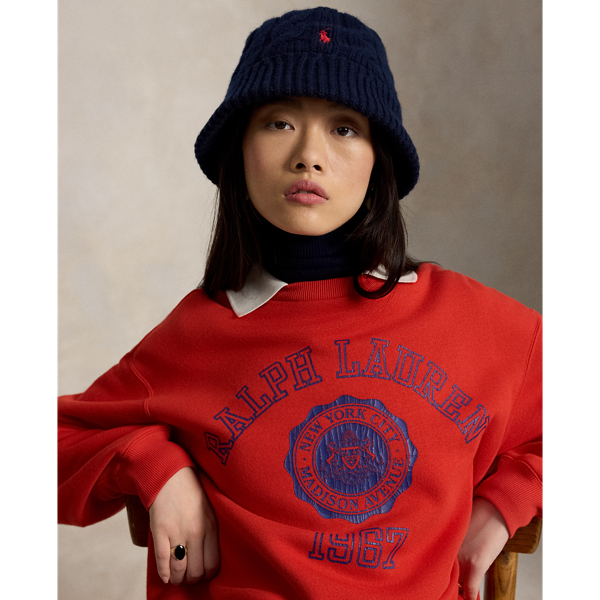 Cable-Knit Wool-Blend Bucket Hat