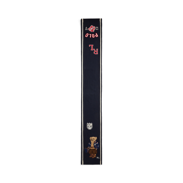 Polo Bear Graphic Wool-Blend Scarf