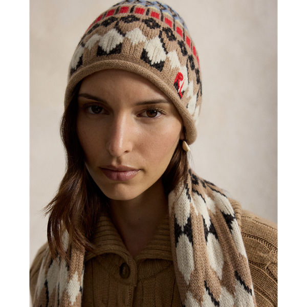 Fair Isle Wool-Blend Beanie