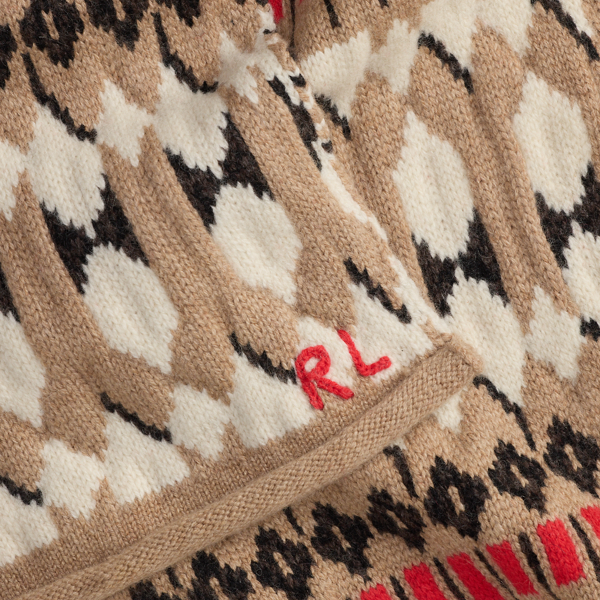 Fair Isle Wool-Blend Scarf