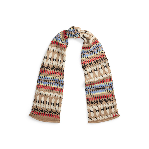 Fair Isle Wool-Blend Scarf