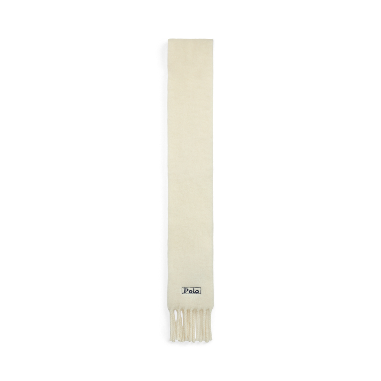 Женский шарф Ralph Lauren Brushed Wool-Blend Fringe, цвет: Кремовый — фото 1