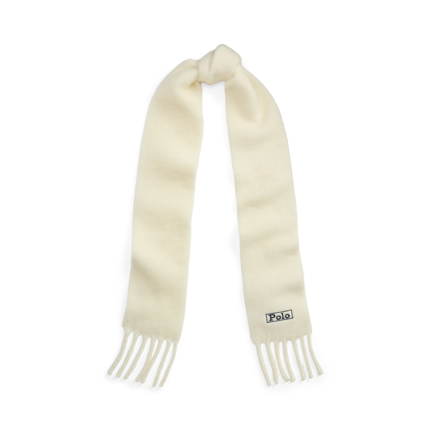 Женский шарф Ralph Lauren Brushed Wool-Blend Fringe, цвет: Кремовый — фото 3