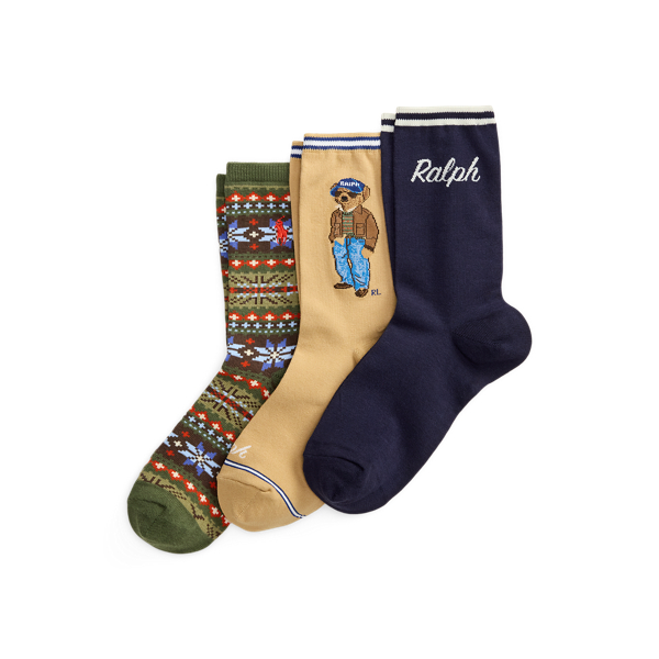Polo Bear Fair Isle Sock 3-Pack