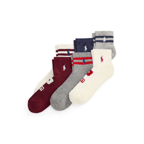 Logo Quarter-Crew Sock 6-Pack
