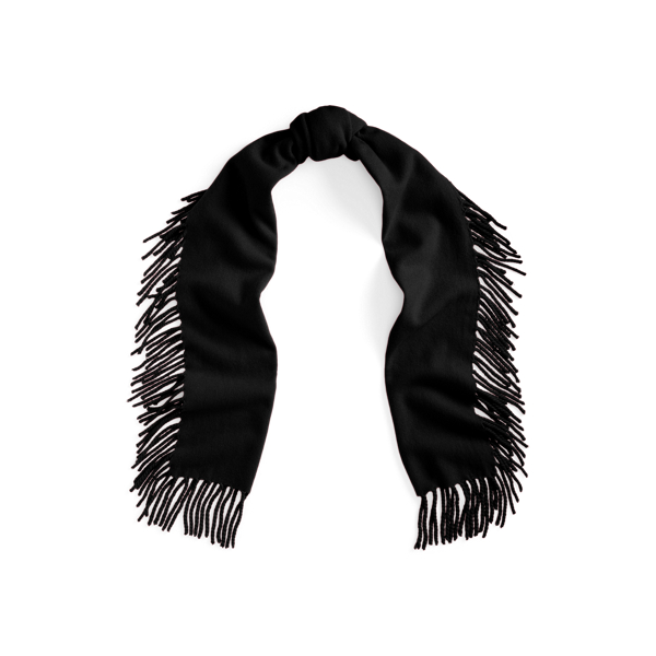 Wool Fringe Wrap Scarf
