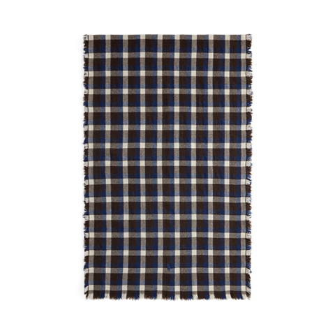 Женский шарф Ralph Lauren Plaid Wool Wrap, цвет: Dark Beech