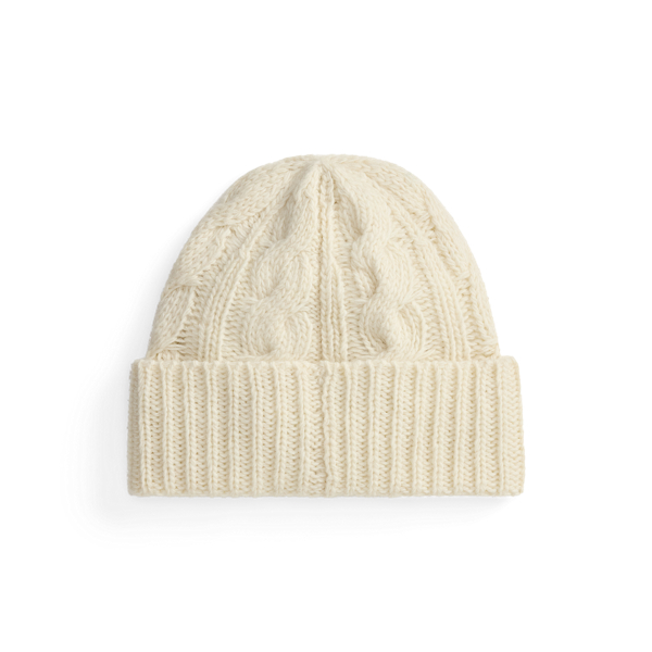 Winter Polo Bear Cable Wool Beanie