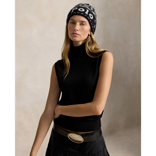 Wool Logo Pom-Pom Beanie