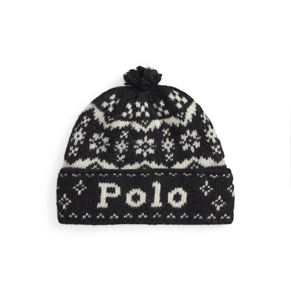 Wool Logo Pom-Pom Beanie