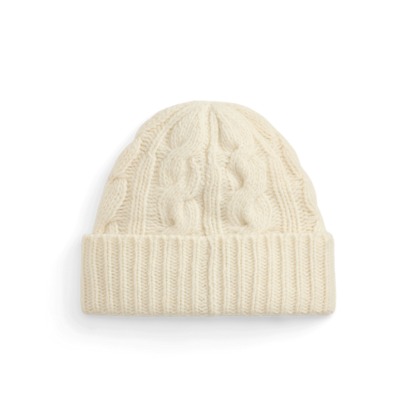 Winter Polo Bear Cable Wool Beanie